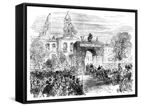 Visit of the Queen and Prince Albert to the Linen Hall, Belfast, C1850S-null-Framed Stretched Canvas