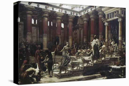 Visit of The Queen of Sheba to King Solomon-Edward John Poynter-Stretched Canvas