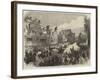 Visit of the Queen to Wolverhampton, the Procession Escorting Her Majesty Up Snow-Hill-null-Framed Giclee Print