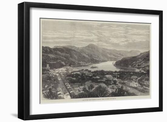 Visit of the Sailor Princes to Ceylon, View of Kandy-null-Framed Giclee Print