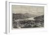 Visit of the Sailor Princes to Ceylon, View of Kandy-null-Framed Giclee Print