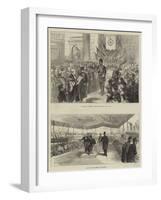 Visit of the Shah of Persia-null-Framed Giclee Print