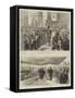 Visit of the Shah of Persia-null-Framed Stretched Canvas