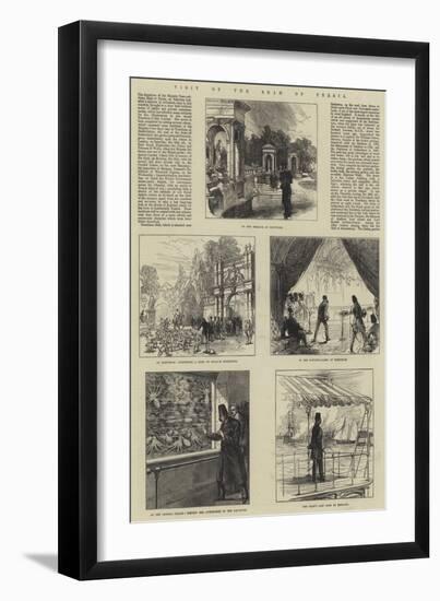 Visit of the Shah of Persia-null-Framed Giclee Print