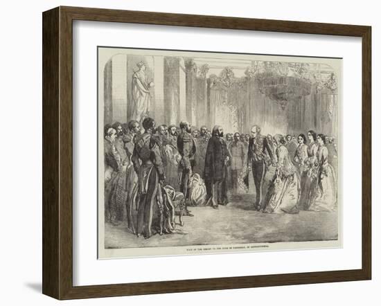Visit of the Sultan to the Duke of Cambridge, at Constantinople-null-Framed Giclee Print