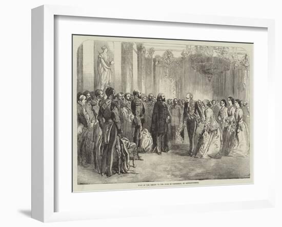 Visit of the Sultan to the Duke of Cambridge, at Constantinople-null-Framed Giclee Print