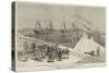 Visit of the Viceroy of India to the Sassoon Dock at Bombay-null-Stretched Canvas