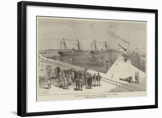 Visit of the Viceroy of India to the Sassoon Dock at Bombay-null-Framed Giclee Print