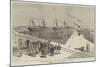 Visit of the Viceroy of India to the Sassoon Dock at Bombay-null-Mounted Giclee Print