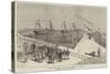 Visit of the Viceroy of India to the Sassoon Dock at Bombay-null-Stretched Canvas
