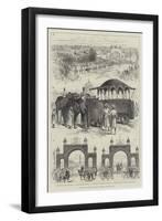 Visit of Viceroy of India to Jeypore-null-Framed Giclee Print