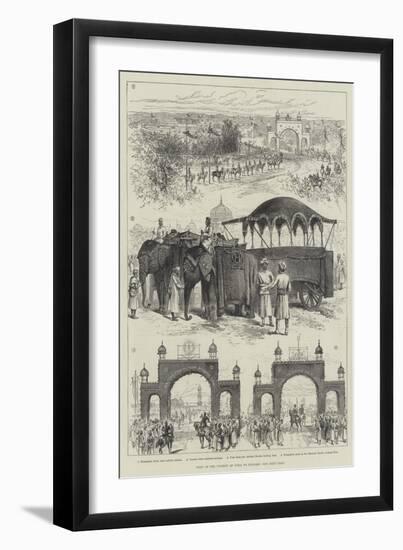 Visit of Viceroy of India to Jeypore-null-Framed Giclee Print