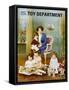 Visit Our Toy Department Poster-null-Framed Stretched Canvas
