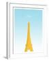 Visit Paris (minimalist)-The Saturday Evening Post-Framed Giclee Print