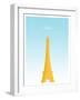 Visit Paris (minimalist)-The Saturday Evening Post-Framed Giclee Print