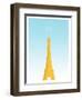 Visit Paris (minimalist)-The Saturday Evening Post-Framed Giclee Print