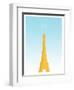 Visit Paris (minimalist)-The Saturday Evening Post-Framed Giclee Print