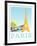 Visit Paris-The Saturday Evening Post-Framed Giclee Print