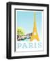 Visit Paris-The Saturday Evening Post-Framed Premium Giclee Print