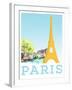 Visit Paris-The Saturday Evening Post-Framed Giclee Print