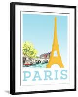 Visit Paris-The Saturday Evening Post-Framed Giclee Print