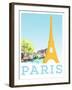 Visit Paris-The Saturday Evening Post-Framed Giclee Print