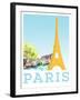 Visit Paris-The Saturday Evening Post-Framed Giclee Print