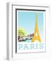 Visit Paris-The Saturday Evening Post-Framed Giclee Print