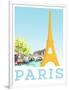 Visit Paris-The Saturday Evening Post-Framed Premium Giclee Print