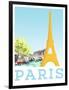 Visit Paris-The Saturday Evening Post-Framed Premium Giclee Print