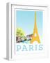 Visit Paris-The Saturday Evening Post-Framed Giclee Print