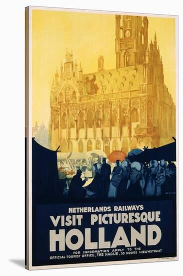Visit Picturesque Holland Poster-Joseph Rovers-Stretched Canvas