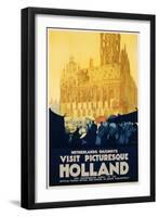 Visit Picturesque Holland Poster-Joseph Rovers-Framed Giclee Print