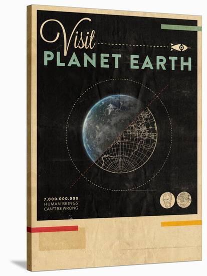 Visit Planet Earth-Hannes Beer-Stretched Canvas