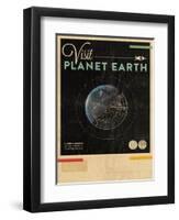 Visit Planet Earth-Hannes Beer-Framed Art Print