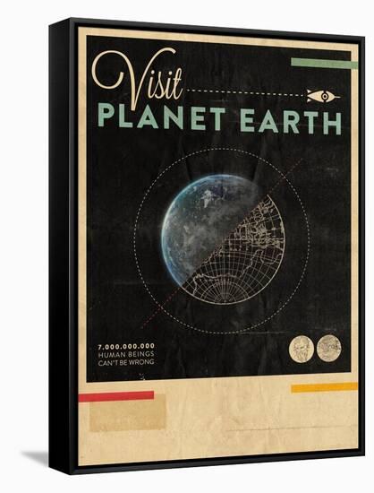 Visit Planet Earth-Hannes Beer-Framed Stretched Canvas