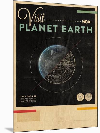 Visit Planet Earth-Hannes Beer-Mounted Art Print
