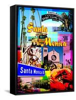 Visit Rainbow Santa Monica 1-Victoria Hues-Framed Stretched Canvas