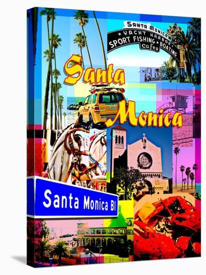Visit Rainbow Santa Monica 1-Victoria Hues-Stretched Canvas