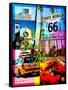 Visit Rainbow Santa Monica 5-Victoria Hues-Framed Stretched Canvas