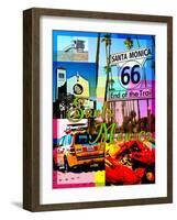 Visit Rainbow Santa Monica 5-Victoria Hues-Framed Giclee Print