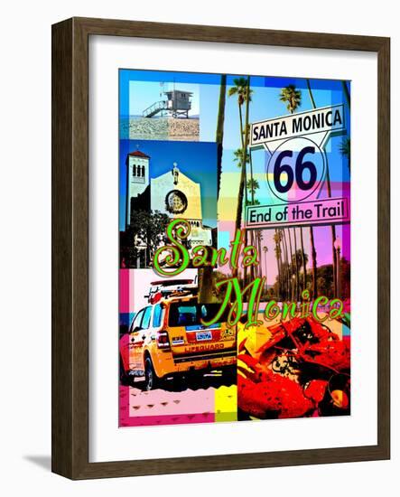 Visit Rainbow Santa Monica 5-Victoria Hues-Framed Giclee Print