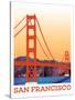 Visit San Francisco-The Saturday Evening Post-Stretched Canvas