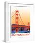 Visit San Francisco-The Saturday Evening Post-Framed Giclee Print