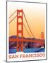 Visit San Francisco-The Saturday Evening Post-Mounted Giclee Print