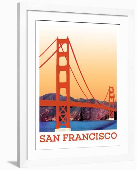 Visit San Francisco-The Saturday Evening Post-Framed Giclee Print