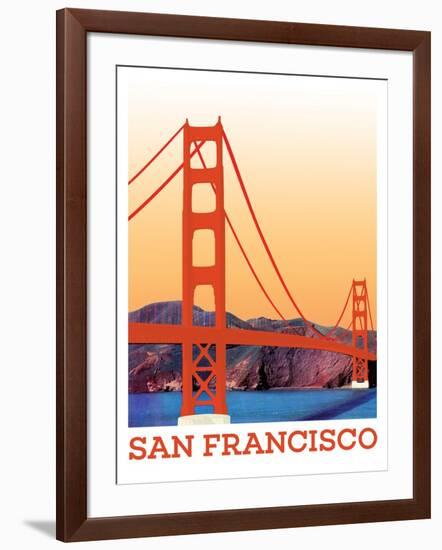 Visit San Francisco-The Saturday Evening Post-Framed Giclee Print