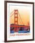 Visit San Francisco-The Saturday Evening Post-Framed Giclee Print