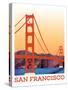 Visit San Francisco-The Saturday Evening Post-Stretched Canvas