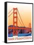 Visit San Francisco-The Saturday Evening Post-Framed Stretched Canvas